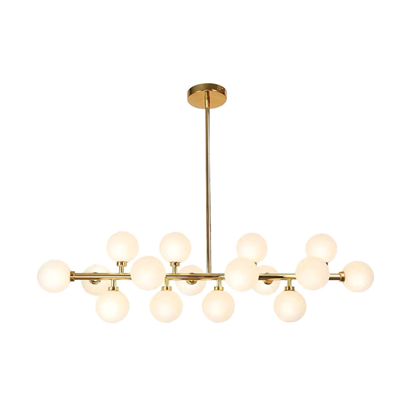 Molecule Island Lighting Fixture Nordic Style Glass Gold Island Chandelier Light