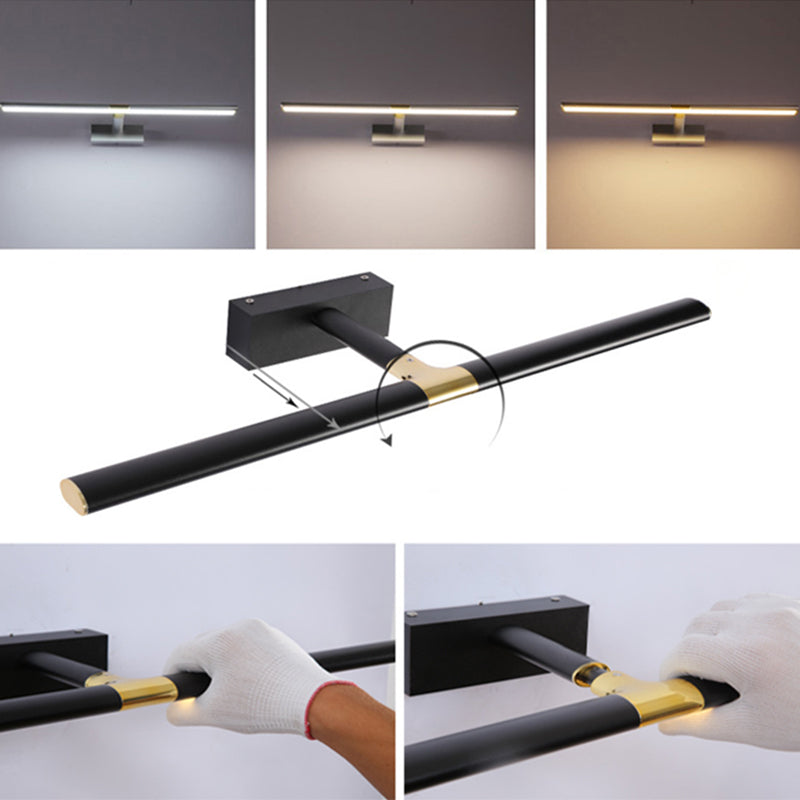 Lineare LED -Waschtischlampe moderner minimalistischer Aluminiumlegierung Single Eitelkeit Licht