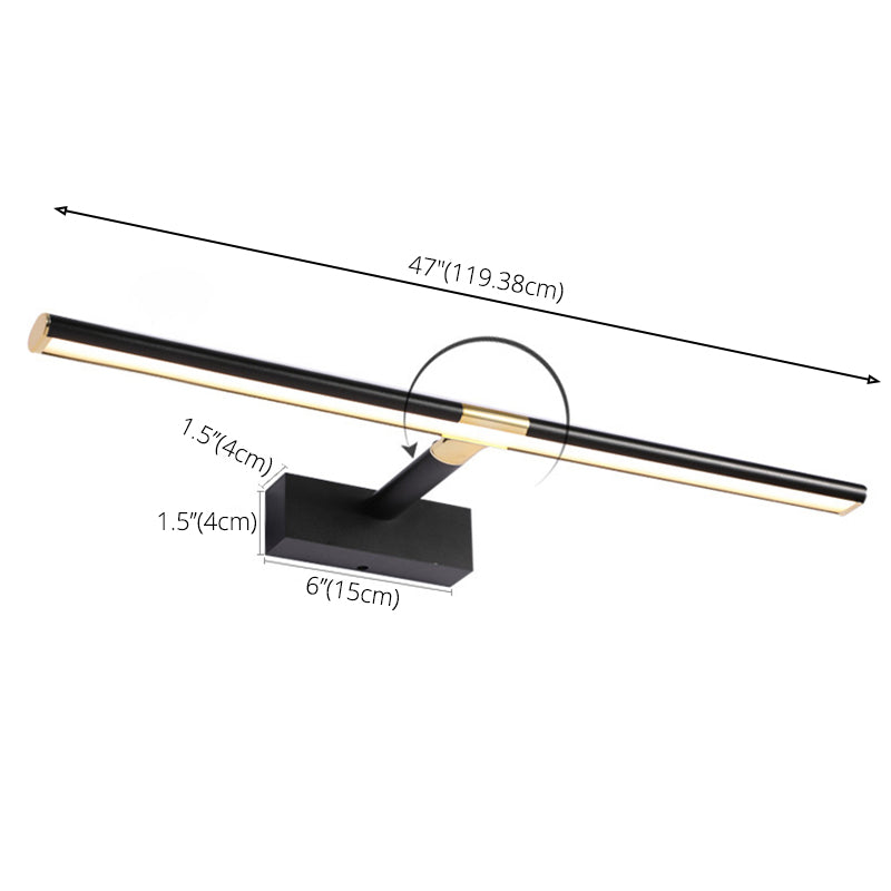 Lineare LED -Waschtischlampe moderner minimalistischer Aluminiumlegierung Single Eitelkeit Licht