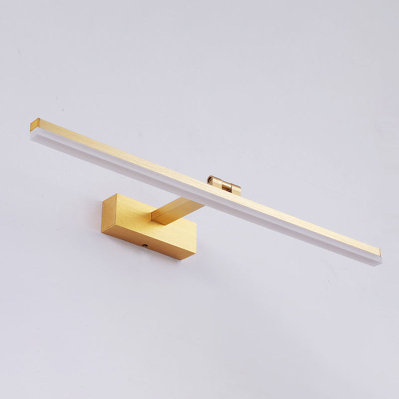 Gewapende lineaire ijdelheid lamp Noordse extravagante stijl aluminium legering enkele ijdelheid licht