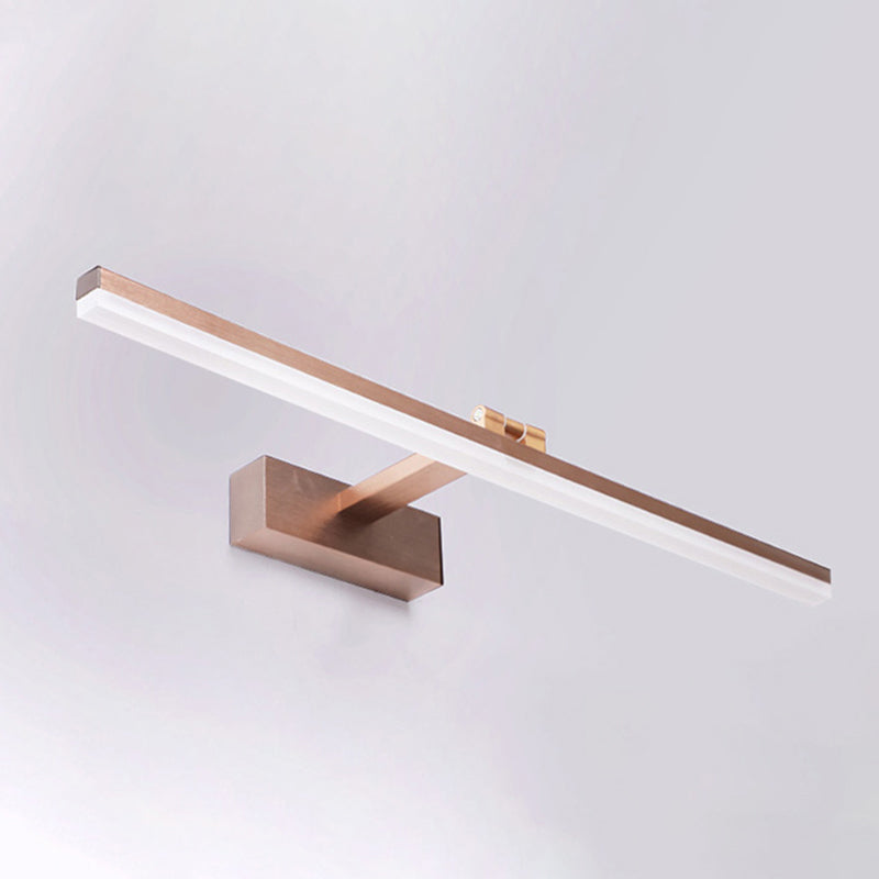 Gewapende lineaire ijdelheid lamp Noordse extravagante stijl aluminium legering enkele ijdelheid licht