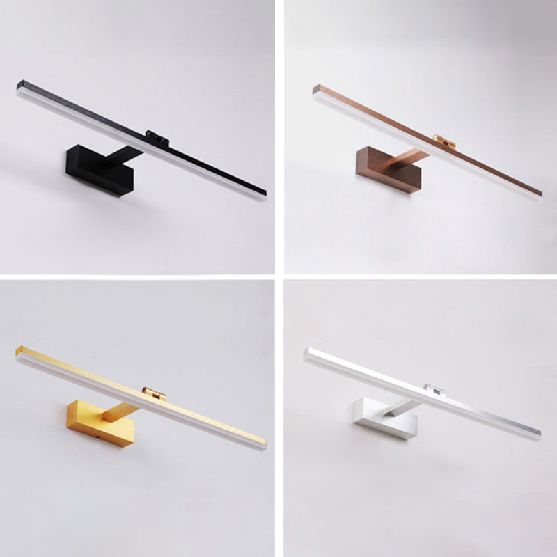 Gewapende lineaire ijdelheid lamp Noordse extravagante stijl aluminium legering enkele ijdelheid licht