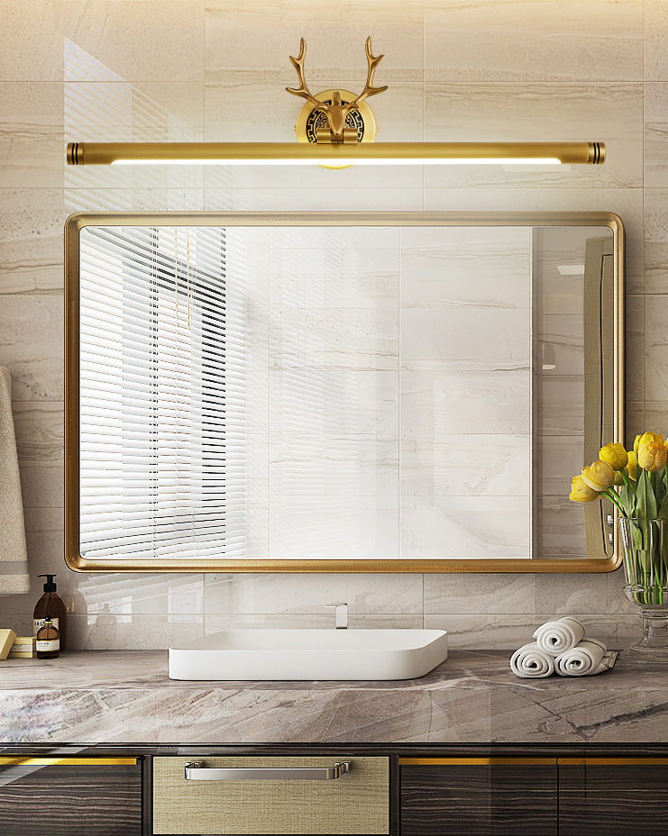 Lampe à vanité linéaire armée American Style Copper Single Vanity Light