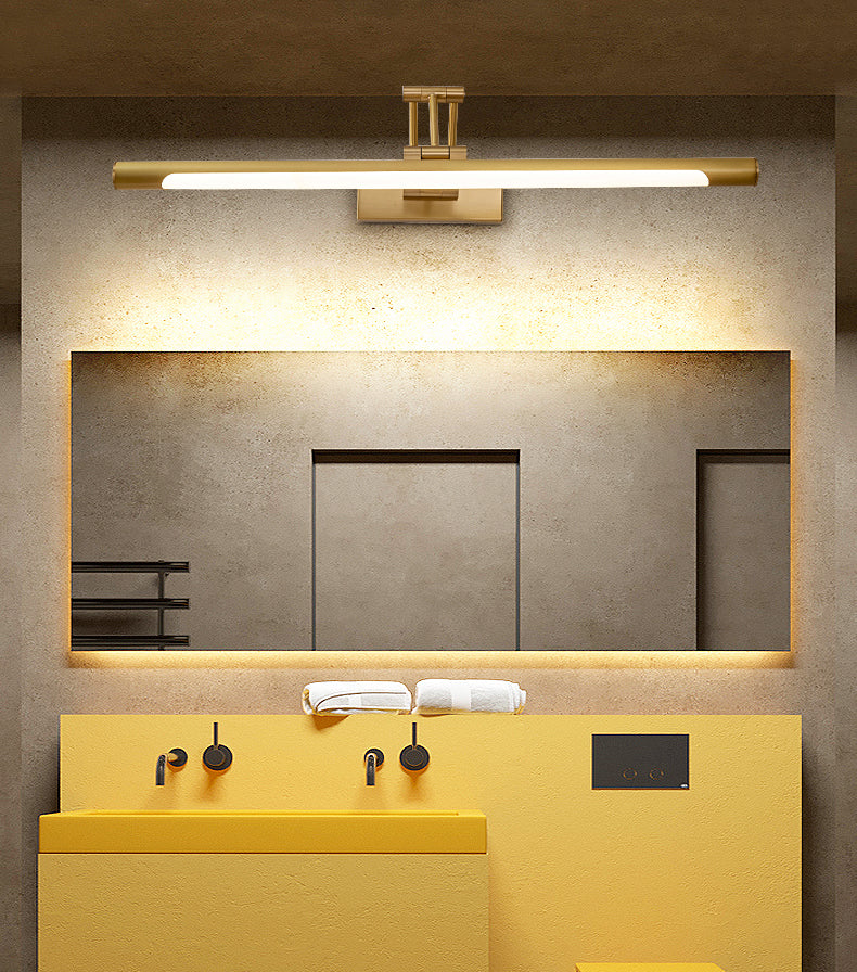 Leichter extravaganter Stil bewaffneter linearer Waschtisch Licht Kupfer ein Eitelkeitslicht