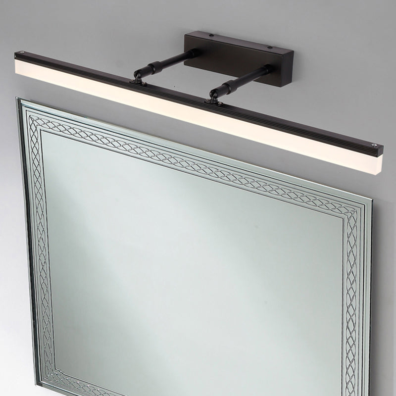 Armed LED Vanity Lamp Modern Minimalist Style Metal Single Vanity Light