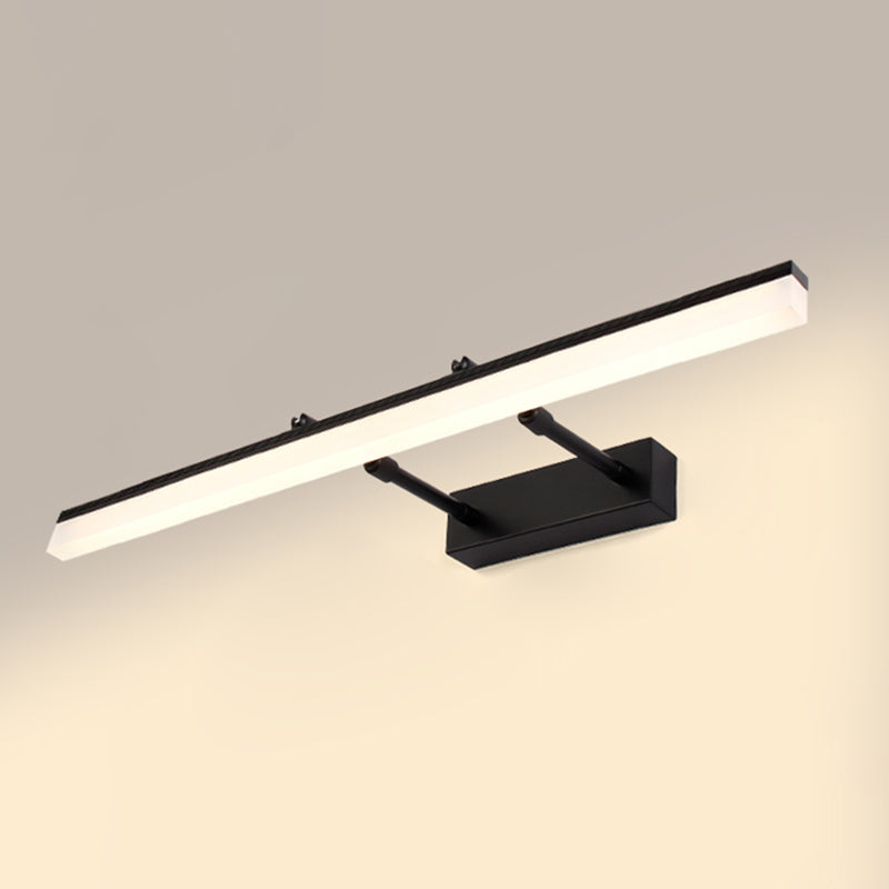 Armed LED Vanity Lamp Modern Minimalist Style Metal Single Vanity Light