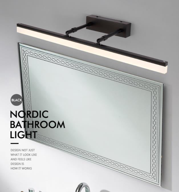 Armed LED Vanity Lamp Modern Minimalist Style Metal Single Vanity Light