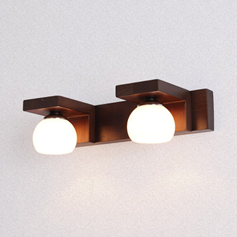 Cubic Vanity Light Modern Minimalist Style Wood Vanity Lamp