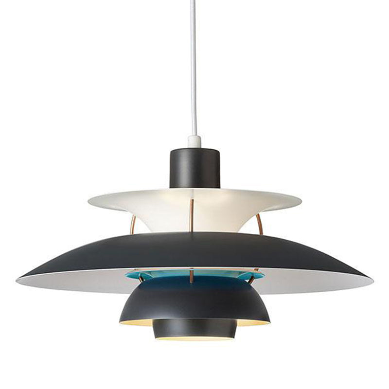 1 Light Tier Pendant Designer Nordic Style Aluminum Ceiling Pendant Light with Hanging Cord for Bedroom