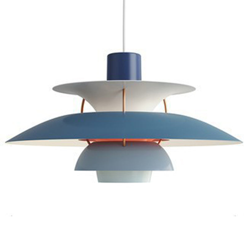 1 Light Tier Pendant Designer Nordic Style Aluminum Ceiling Pendant Light with Hanging Cord for Bedroom