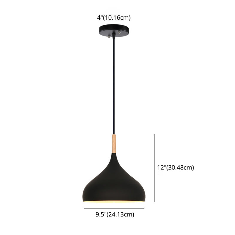 1 lumière en larme de larme suspendue