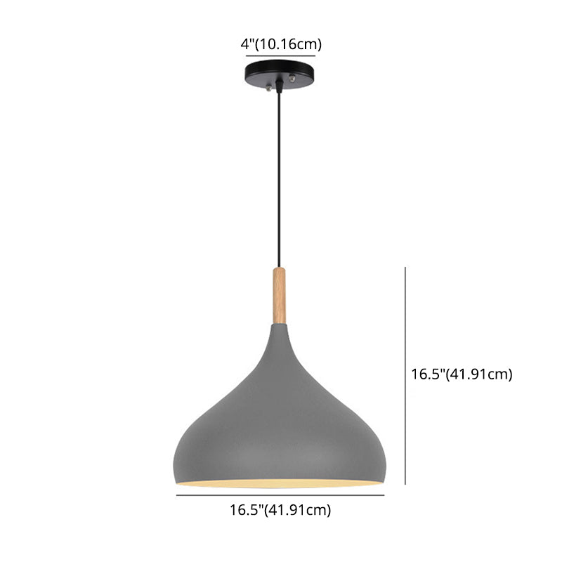 1 lumière en larme de larme suspendue