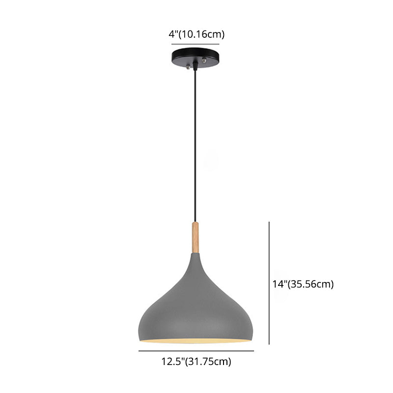 1 lumière en larme de larme suspendue