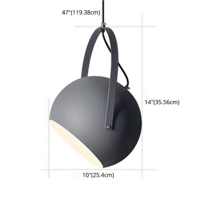 1 leichte Ballhängung Lichter Nordic Style Eisendecke mit hängenden Kabel für das Restaurant