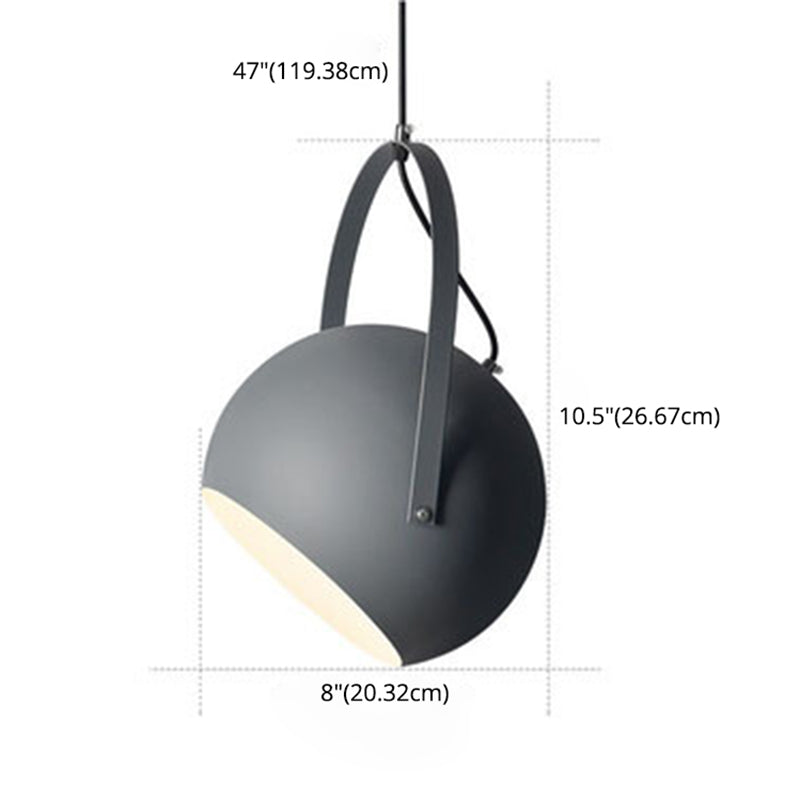 1 leichte Ballhängung Lichter Nordic Style Eisendecke mit hängenden Kabel für das Restaurant
