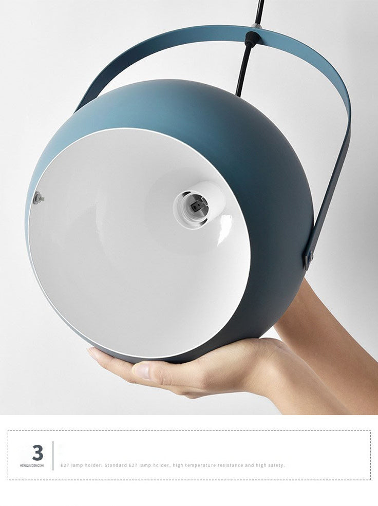 1 leichte Ballhängung Lichter Nordic Style Eisendecke mit hängenden Kabel für das Restaurant