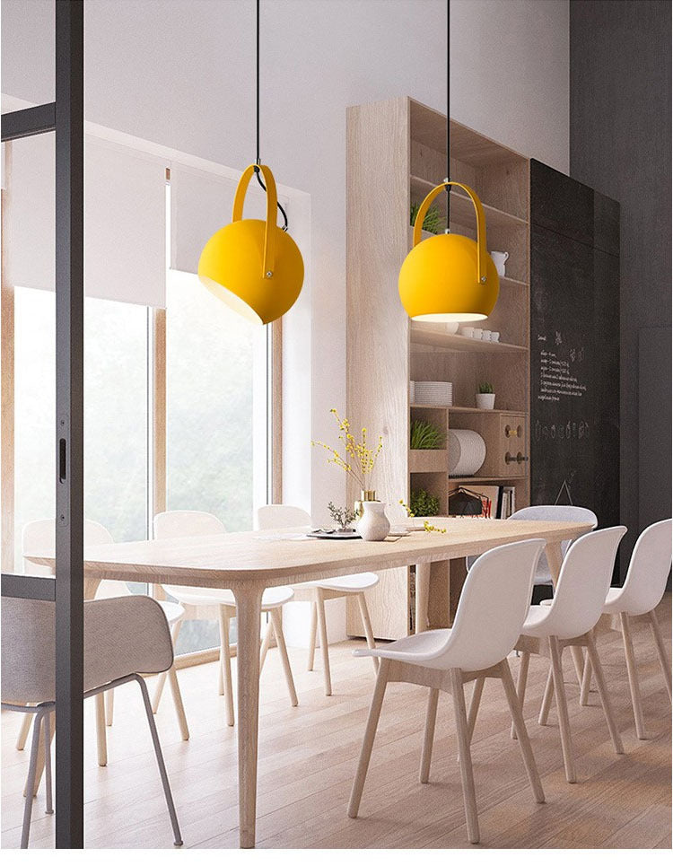 1 leichte Ballhängung Lichter Nordic Style Eisendecke mit hängenden Kabel für das Restaurant