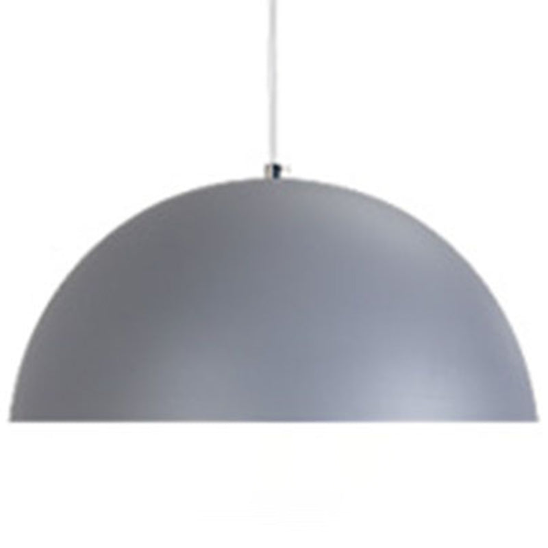 1 Light Semicircle Hanging Ceiling Lights Contemporary Aluminum Suspension Pendant Light for Restaurant