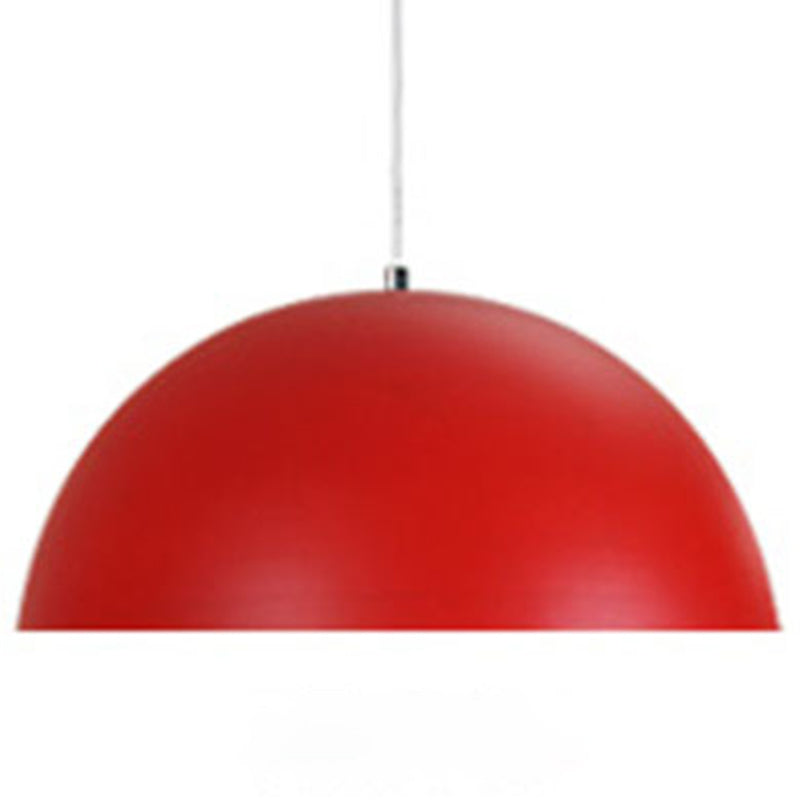 1 Light Semicircle Hanging Ceiling Lights Contemporary Aluminum Suspension Pendant Light for Restaurant