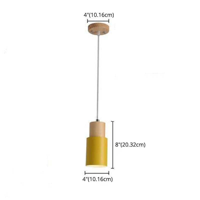 1 Cylindre lumineux Lights Hanging Lighttures Nordic Style Light For Restaurant