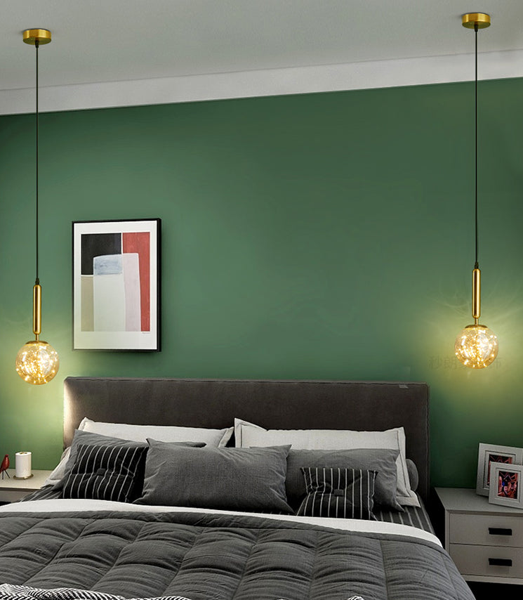 Lampada a sospensione a pendente stellare in stile Nordic Glass LED LAMPAGGIO LAMPAGGIO IN GOLD