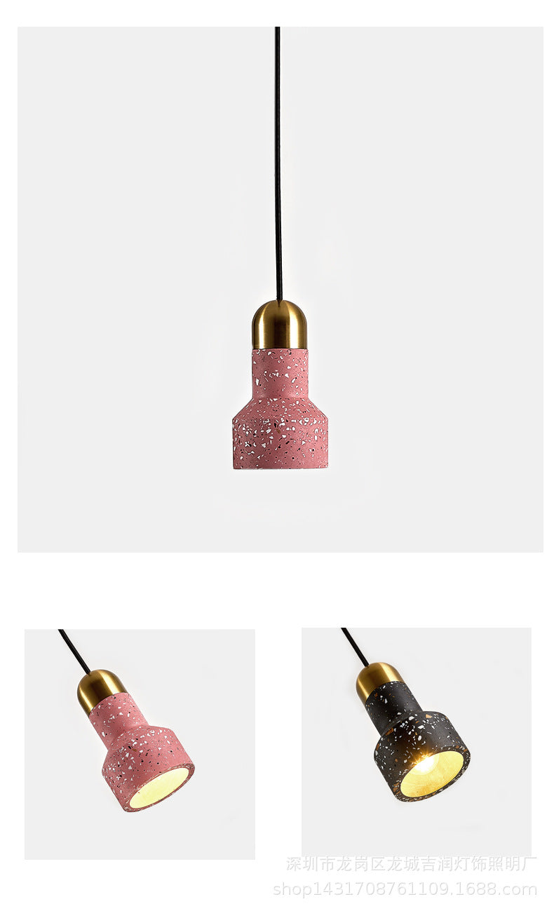 Swag Suspension Pendant Light Contemporary Style Stone Pendant Lighting Fixture