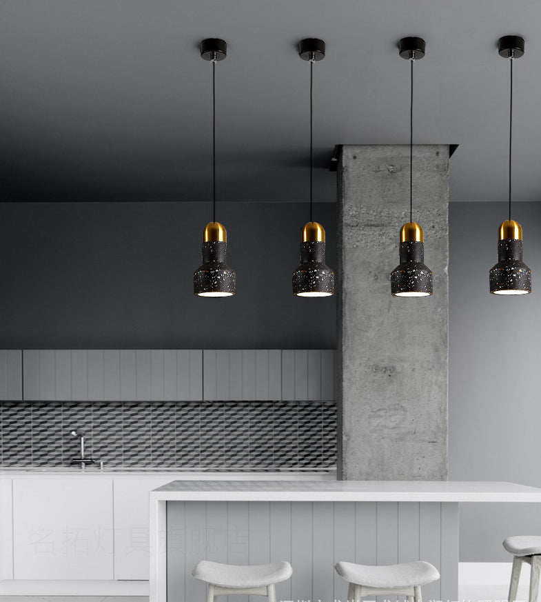 Swag Suspension Pendant Light Contemporary Style Stone Pendant Lighting Fixture