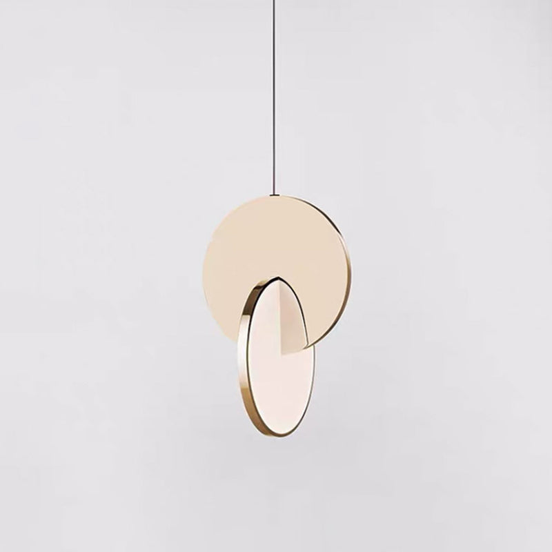LED -Schlafzimmer Anhänger Beleuchtung Vorrichtung zeitgenössischer Stil Anhänger Lichtkit mit Kreis Metallschatten