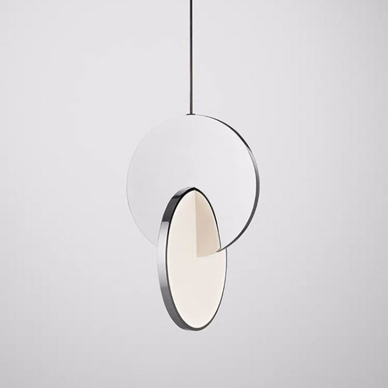 LED -Schlafzimmer Anhänger Beleuchtung Vorrichtung zeitgenössischer Stil Anhänger Lichtkit mit Kreis Metallschatten