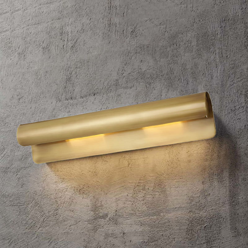 10 "/19,5" de largeur métallique en laiton de monture en laiton courbe 1/2 tampon Colonial Ponce Lightture pour la chambre