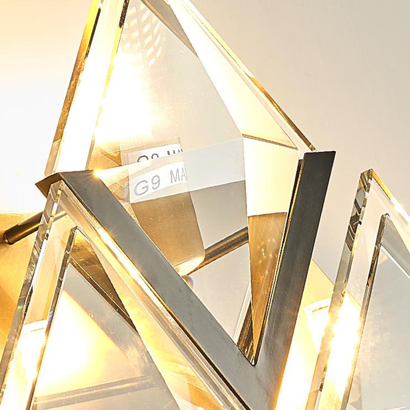 3-Kopf-Rhombus-Wandleuchte-Schaft