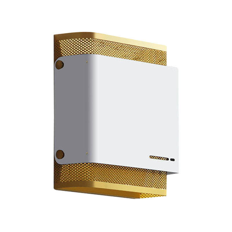 Metall Schwarz/Weiß Flush Mount Square LED Colonialism Leuchtenleuchte für Wohnzimmer