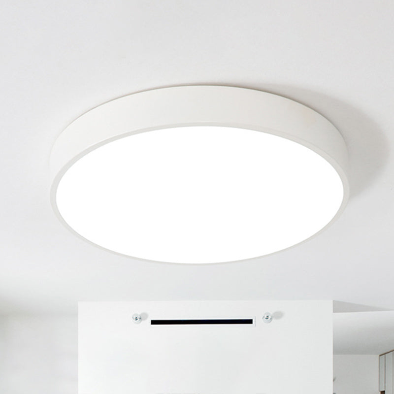 Multi Color Optional LED Ceiling Light Nordic Style Round Macaroon Lighting Fixture for Bedroom Dining Room