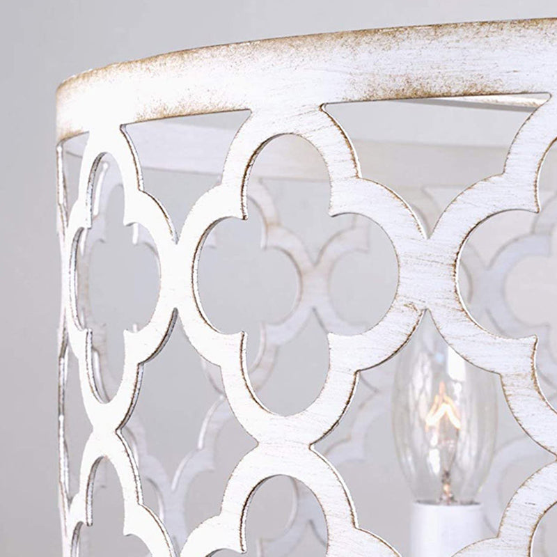 3-Lichten Candlestick Industriële Stijl Plafond Licht met bloem-vormige Holle Ijzeren Kooi Schaduw voor Eetkamer