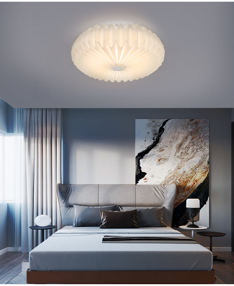 Round Flush Mount Ceiling Light 1 Light Acrylic Minimalist Flush Mount Ceiling Light for Bedroom