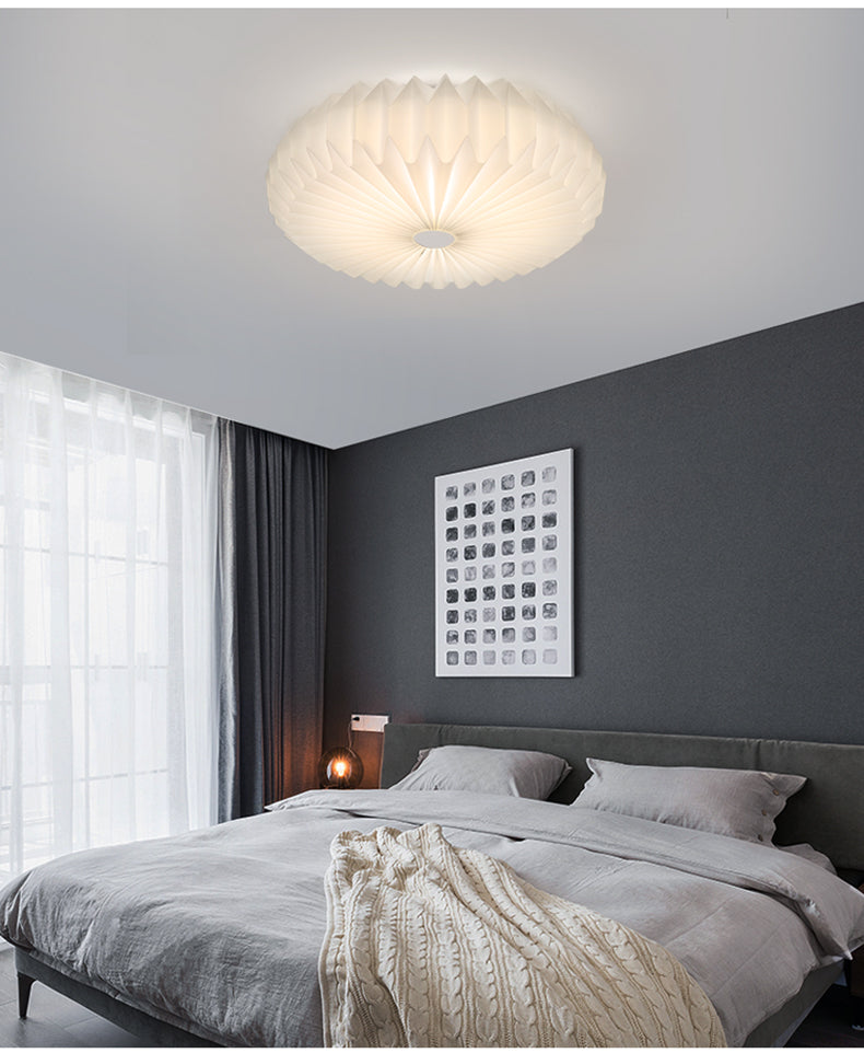 Round Flush Mount Ceiling Light 1 Light Acrylic Minimalist Flush Mount Ceiling Light for Bedroom