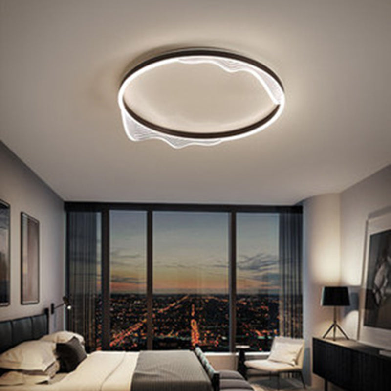 Runde LED-Deckenleuchten für die Oberflächenmontage, Acryl, kreative Unterputzleuchte für Schlafzimmer
