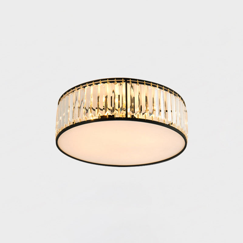 5 Lights Flush Mount Ceiling Light Simplicity Crystal Ceiling Flush Mount for Living Room