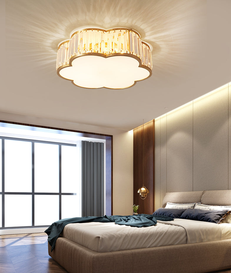 Accesorios de luz de techo de cristal minimalistas de iluminación de techo de cristal para Hallway