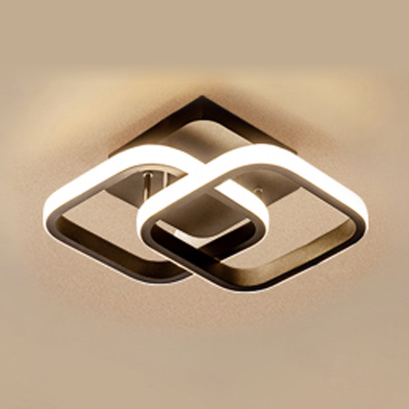 Led Semi Flush Ceiling Lights Contemporary Minimalism Acrylic Ceiling Light Fixtures for Hallway