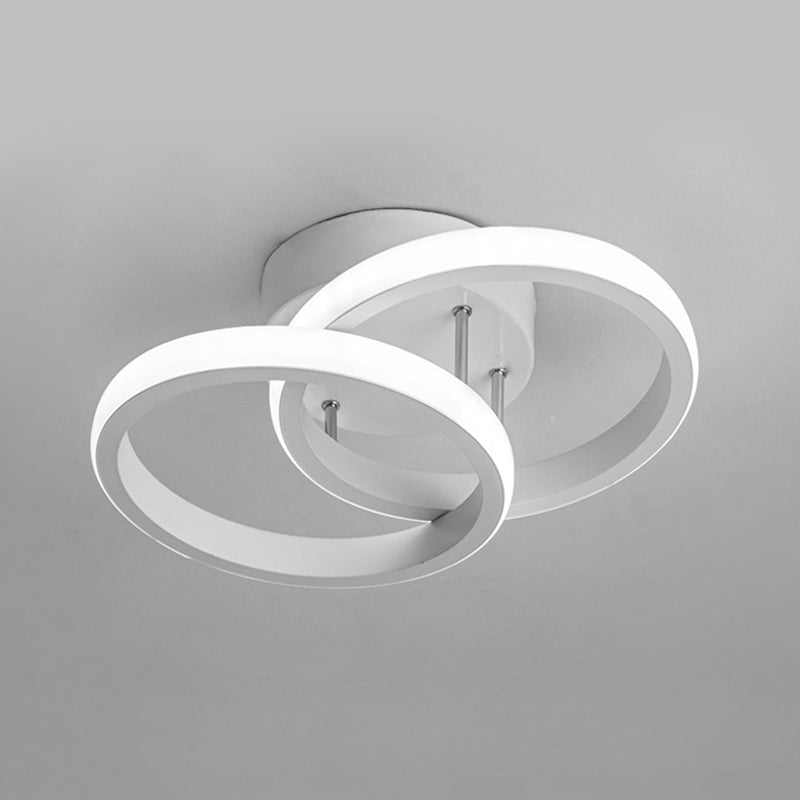 Led Semi Flush Ceiling Lights Contemporary Minimalism Acrylic Ceiling Light Fixtures for Hallway