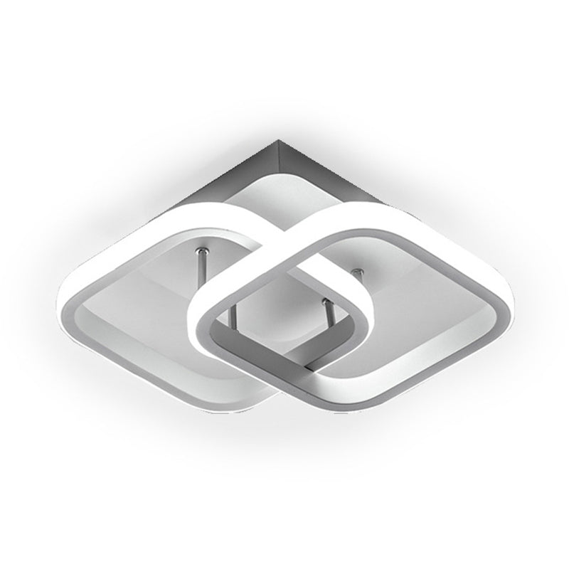 Led Semi Flush Ceiling Lights Contemporary Minimalism Acrylic Ceiling Light Fixtures for Hallway