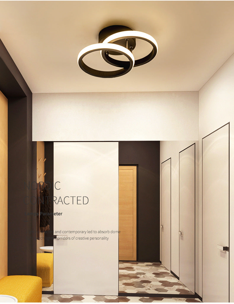 Led Semi Flush Ceiling Lights Contemporary Minimalism Acrylic Ceiling Light Fixtures for Hallway