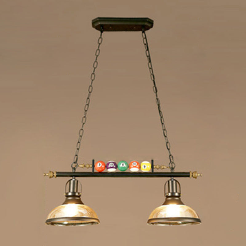 Stile industriale Isola Penderant Light Black Black Iron Iron Billiard Billiard DECOREATIVE Light con 39 "catena regolabile