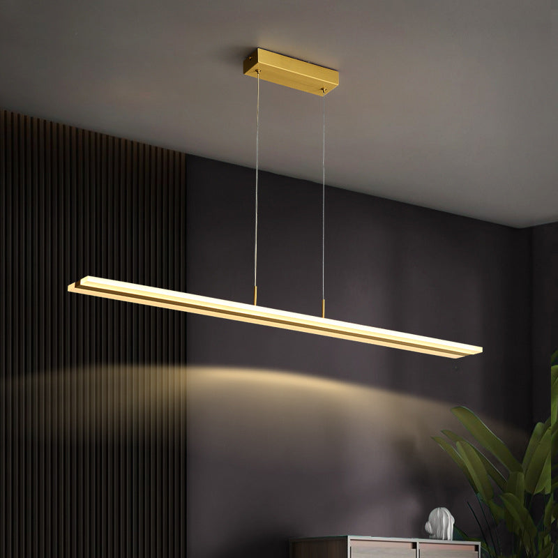 39.5 pulgadas de largo longitud completa de la isla de cobre acrílico Simplicidad Simplicidad Flexión de iluminación de estilo para comedor