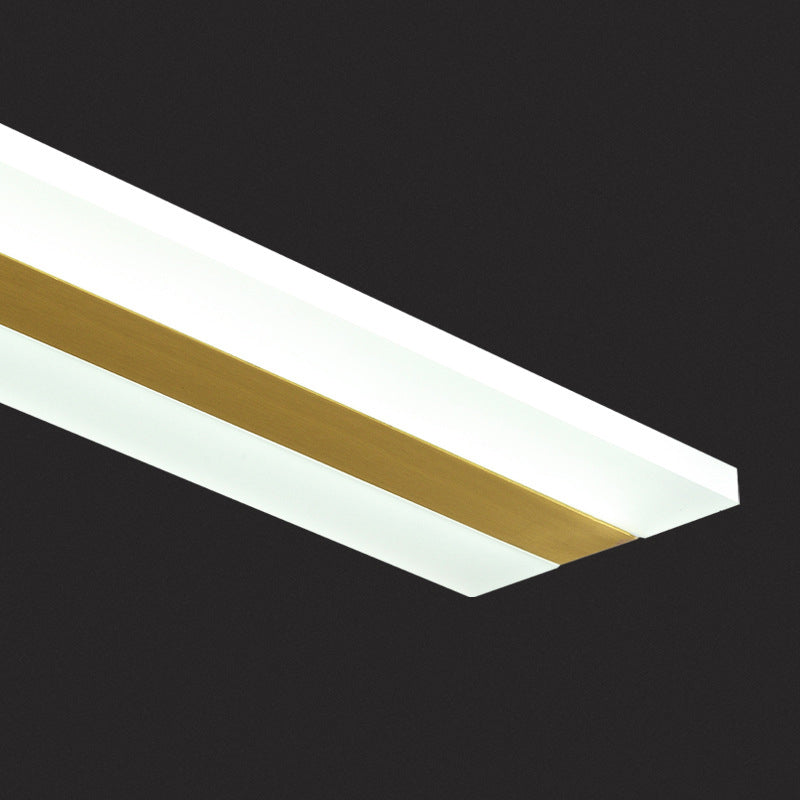 39.5 pulgadas de largo longitud completa de la isla de cobre acrílico Simplicidad Simplicidad Flexión de iluminación de estilo para comedor