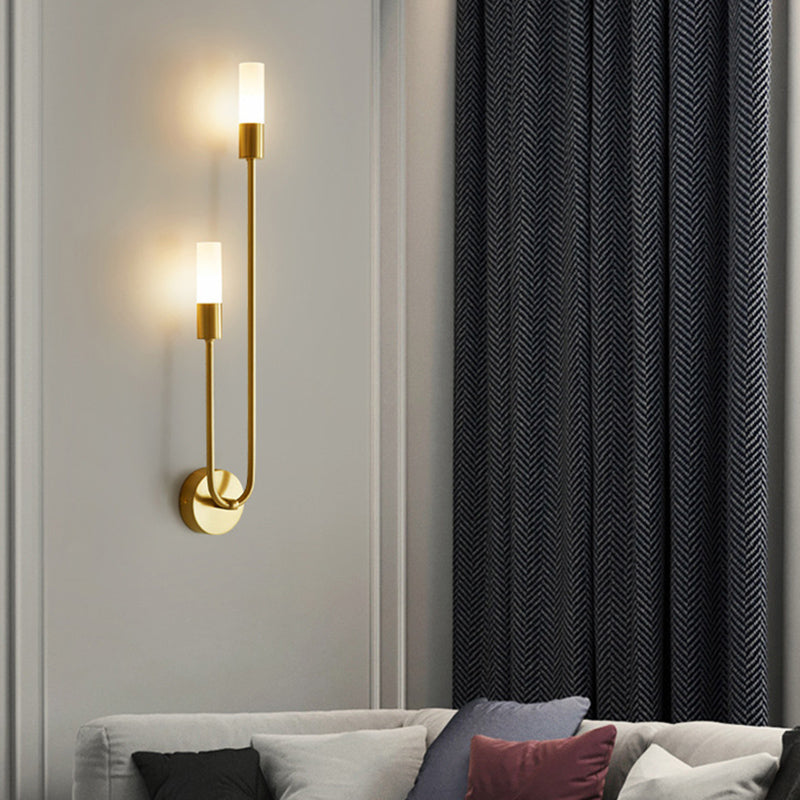 Nordic Minimalist LED Wall Sconce Light 2 Lights Up Lighting Wall Lamp for Bedroom