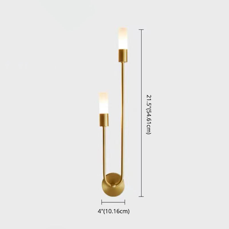Nordic Minimalist LED Wall Sconce Light 2 Lights Up Lighting Wall Lamp for Bedroom