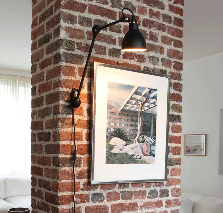 Swing Arm Wall Lamp Industrial Style 1 Light Sconce Light Fixture for Hotel Corridor
