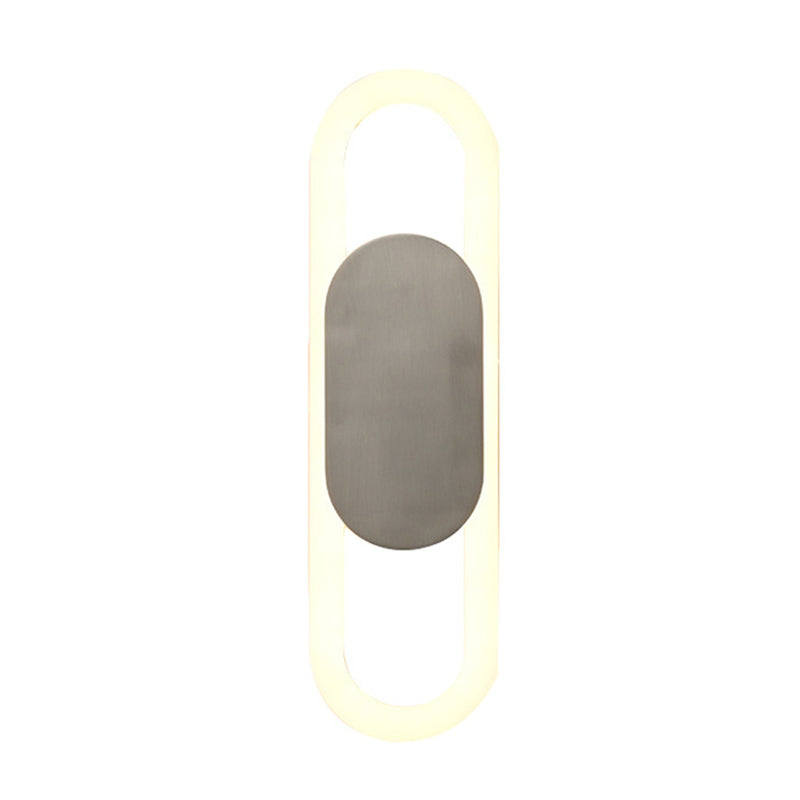Bedroom Living Room Sconce Lighting Oval Shape Modern LED Wall Mounted Fixture